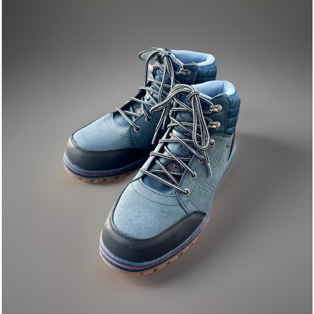 Skechers Work Waterproof EH Safety Toe Boots Womens 7.5 Blue ASTM Rated